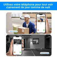 Sonnette vidéo WIFI, caméra sans fil, Vision nocturne IR, sécurité domestique intelligente, sonnette de porte HD, interphone bidirectionnel, changement vocal pour la maison 5