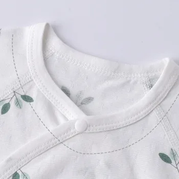 AYNIGIELL ملابس أطفال صيفية رقيقة، بذلة أطفال رائعة ومسامية، ملابس أطفال ناعمة من القطن الخالص 5