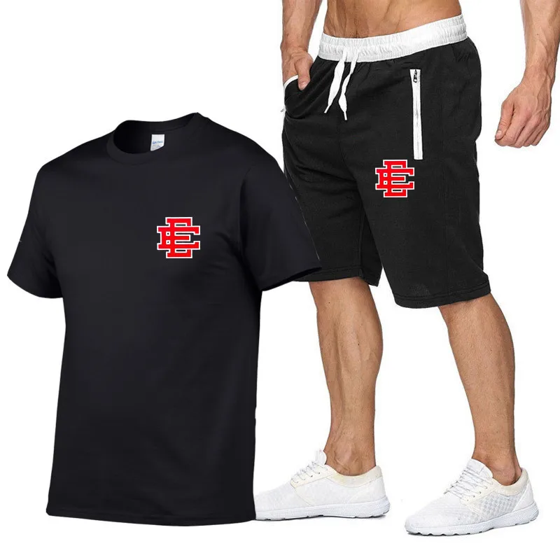 Men t-shirt Shorts Suit Summer Eric Emanuel EE Basic 2 piece Set Fashion Gyms Male suit Jogging 1