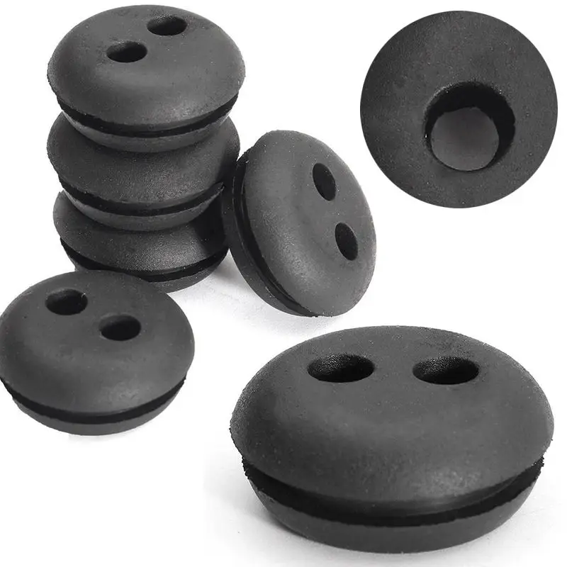 

5pcs 2 Hole Fuel Gas Tank Grommet Replacement For Stihl For Honda Trimmer Awn Mower Parts Accessory Replacement Rubber Grommets