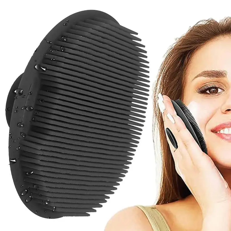 

Skin Face Scrubber Face Exfoliator Brush Blackhead Pore Pad Facial Cleanser Brush For Outdoor Bathroom Travel Home Household