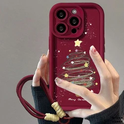 Festive Red Chain Christmas Phone Case Cover for Itel P55 5G (S22173)