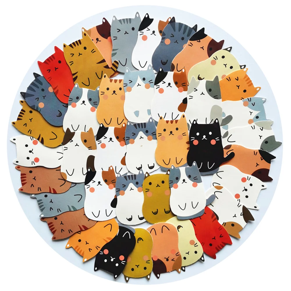 

10/30/50 шт мультфильм оранжевый кот черный кот DIY граффити наклейки подходят для багажа ноутбук наклейки для скейтборда оптом