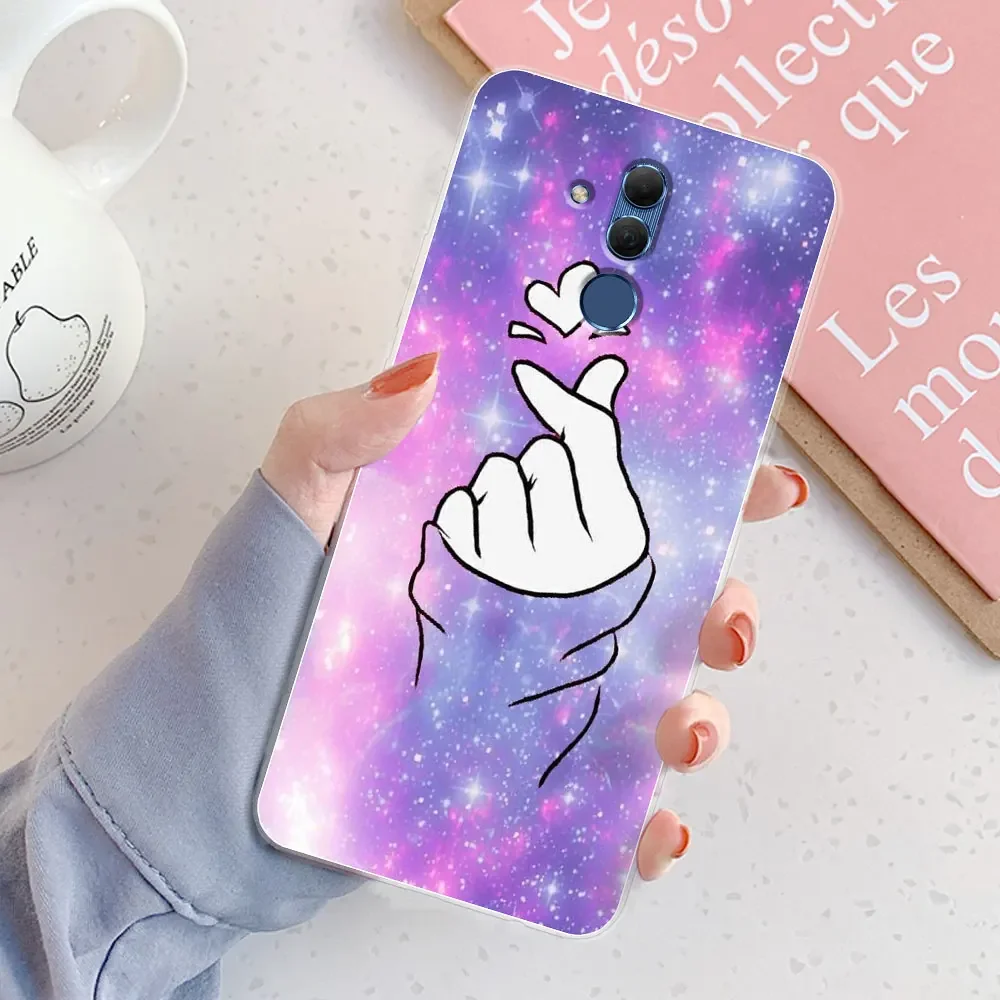 Elegant Marble Chic Girl Silicone Clear Phone Case - Protective Bumper Cover
