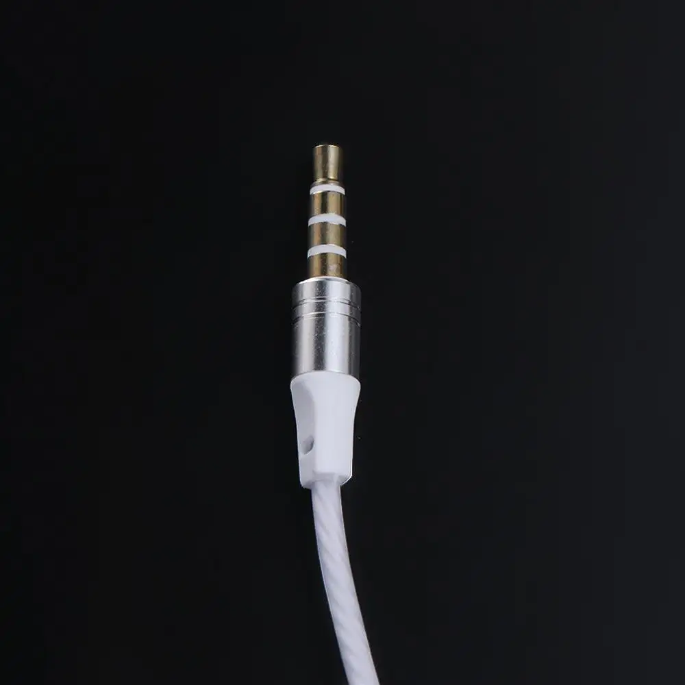 전자제품 노트북 소음 제거 스테레오 베이스 폰 헤드셋 3.5mm 인이어 이어폰 유선 이어폰 플랫 이어버드 스포츠 헤드셋