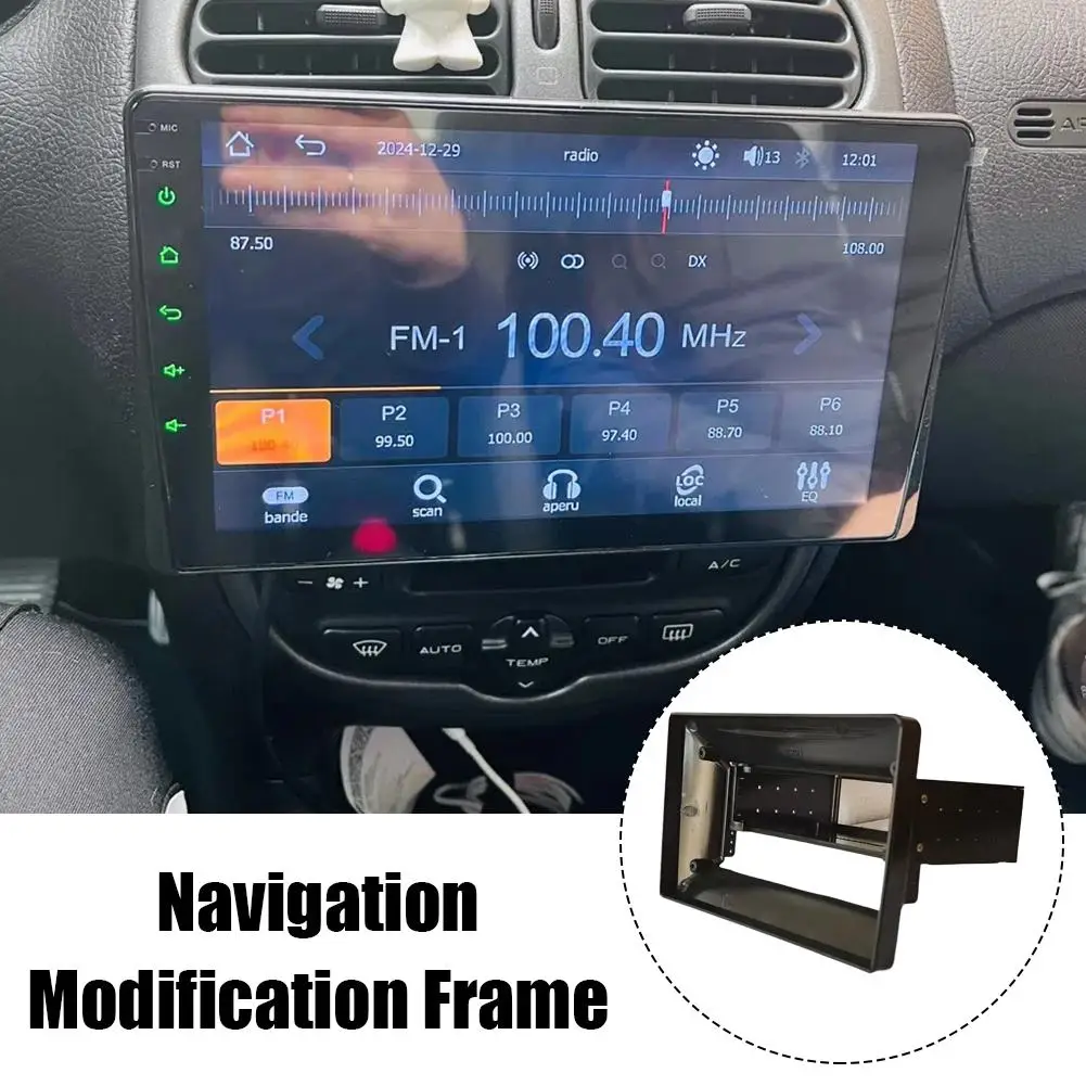 Black ABS 9 10 Inch Universal Car Stereo Radio Touch Screen