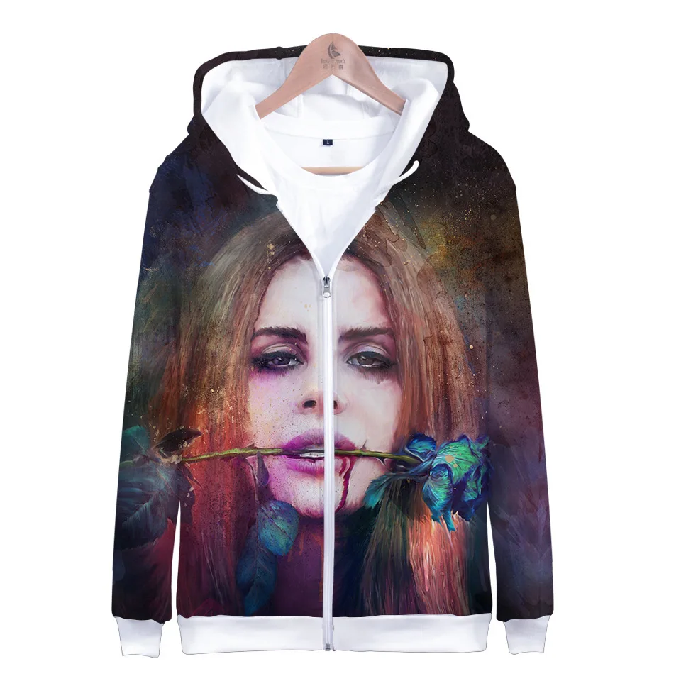 

Singer Lana Del Rey 3D Print Zip Up Women/Men Hoodie Sweatshirt Y2K Streetwear Hip Hop Zipper Hooded Jacket Casual Tracksuit