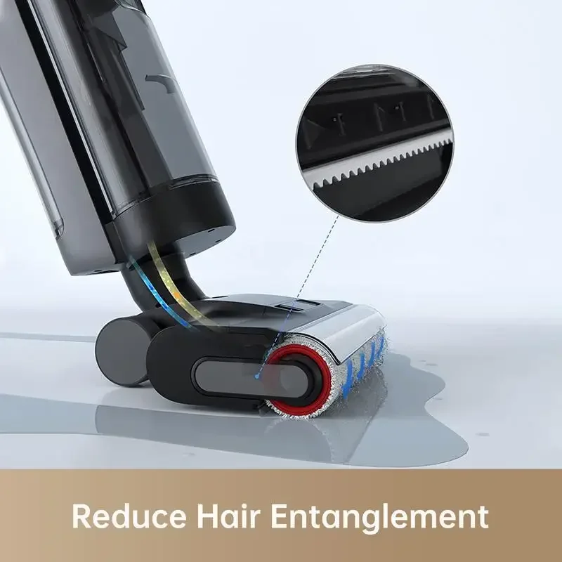 dreame H12 PRO Wet Dry Vacuum Cleaner, Rechargeable Cordless Vacuum Mop Cleaner with Hot Air Drying 5