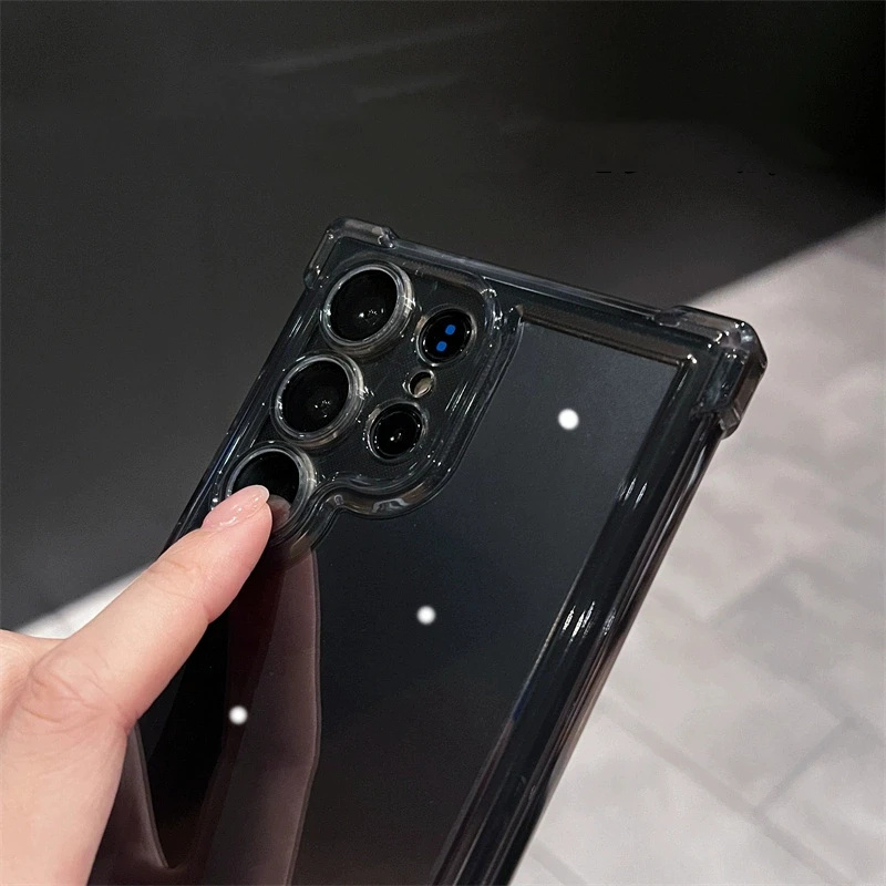 حافظة فاخرة شفافة مضادة للصدمات لهاتف سامسونج جالا...