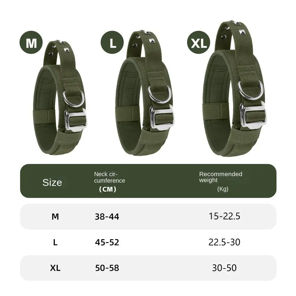 Durable & Breathable Adjustable Metal Buckle Dog Training Collar