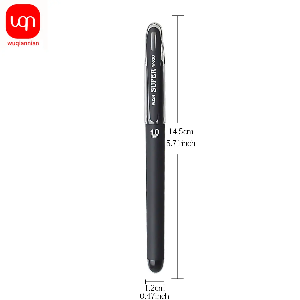 gel pen high capacity black ink 1.0mm high quality very good writing gel ink pen office and school gel pen supplies 6