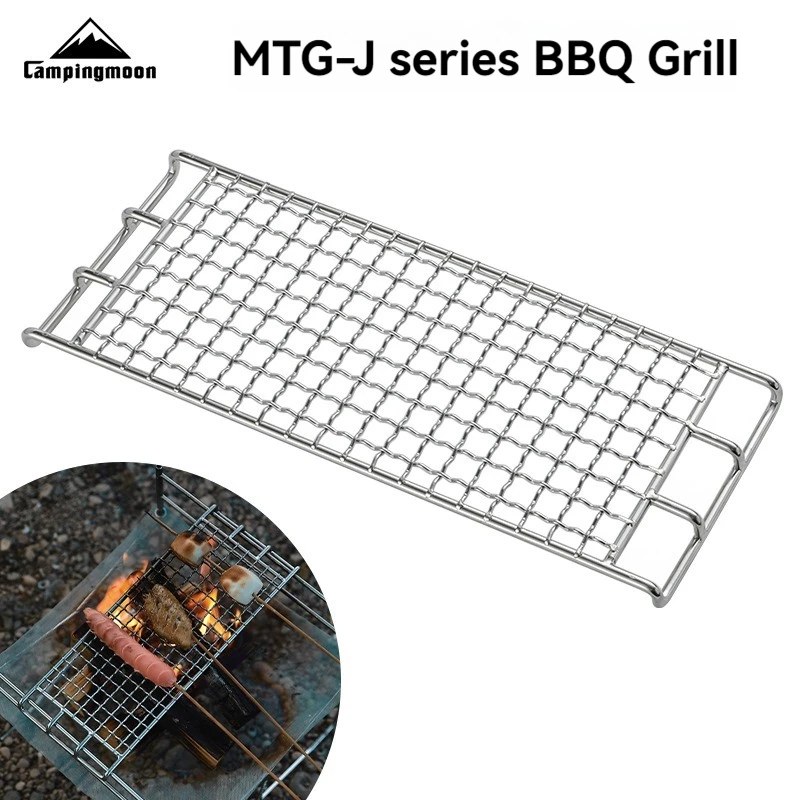 Outdoor Camping Picnicking Stainless Steel large Medium And Small J Series Square Mesh Barbecue Net