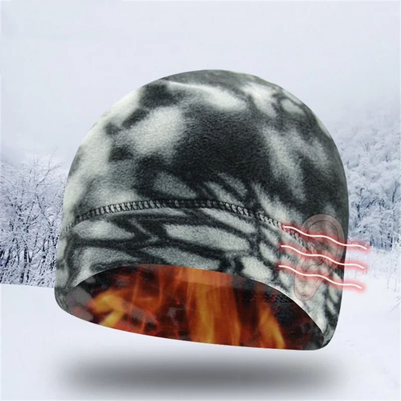 Tanio Camo Polar runo czapki mężczyźni Winter Warm sklep