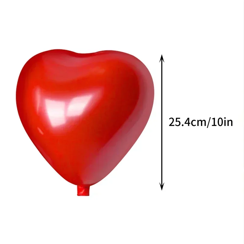 Red Heart Balloons 50/10pcs Inflatable Latex Balloon Valentine Day Wedding Party Anniversary Decoration Supplies