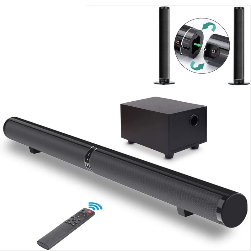Home Theater Tv Soundbar Separable Bluetooth Speakers Audio 2.1 Echo Wall Sound Bars With