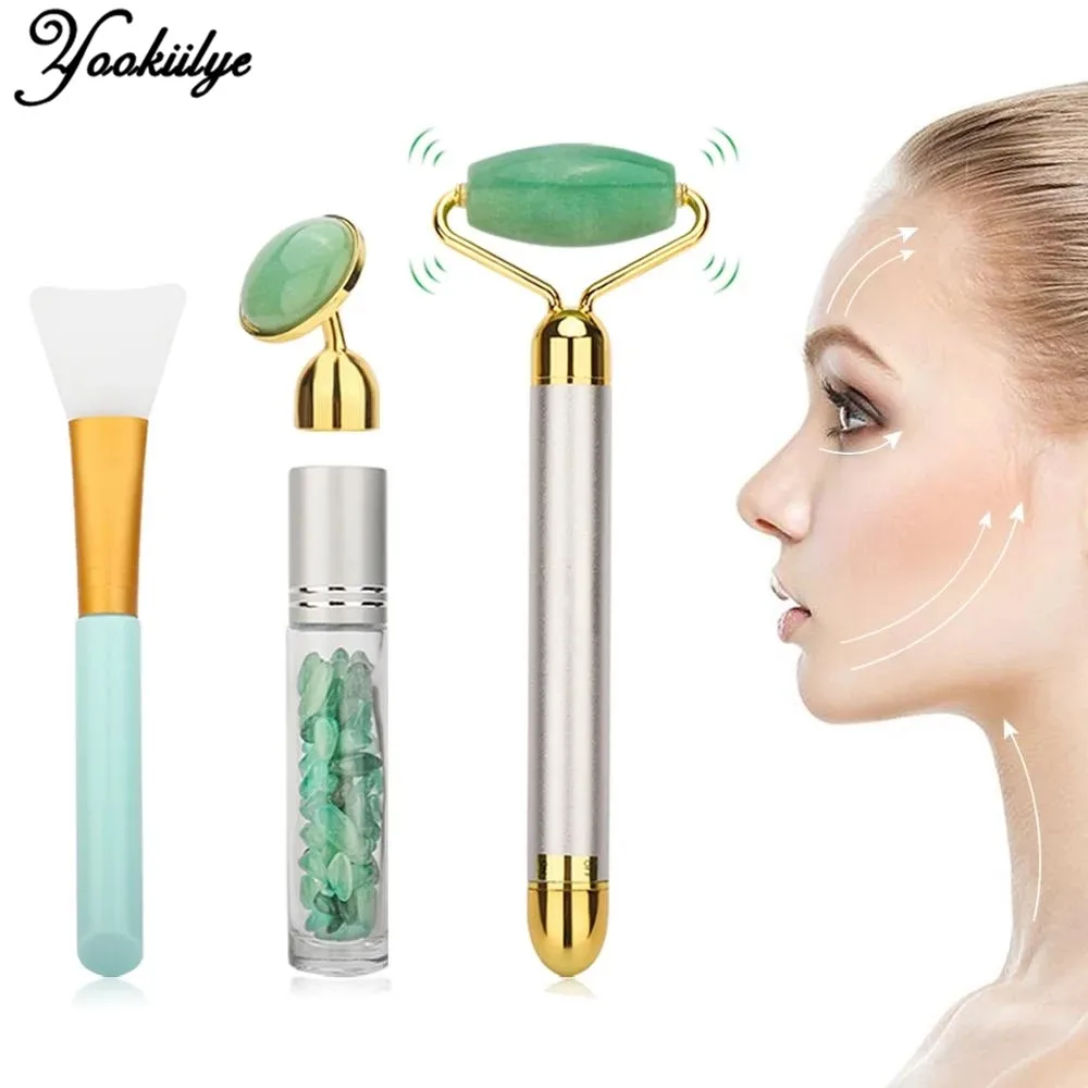 Electric Facial Jade Roller Set Face Massager Lifting Skin AliExpress