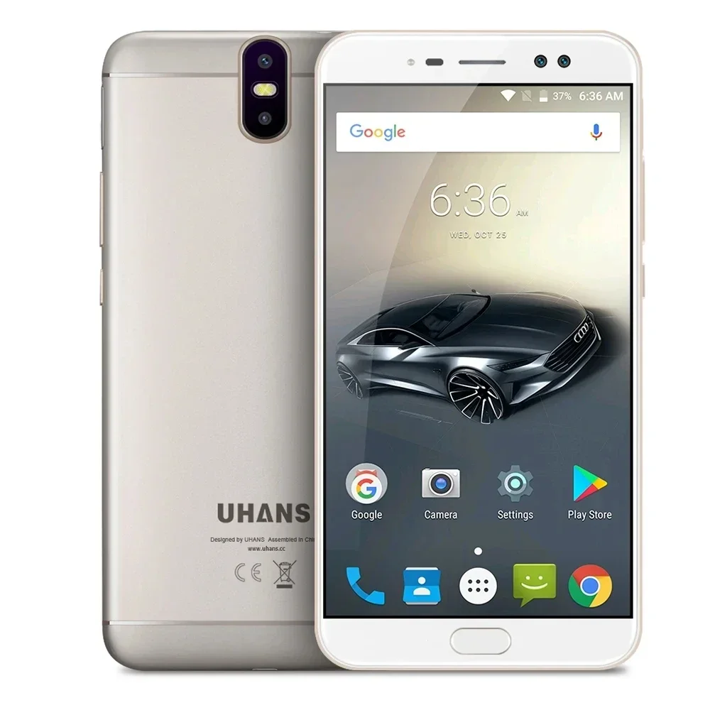 Uhans Max 2 4GB RAM 64GB ROM Smartphone MTK6750T Octa Core 13+13 MP CellPhone Fingerprint 4G LTE 4300mAh Battery Mobile Phone 3