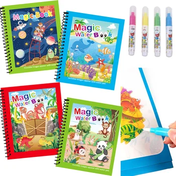 Reusable Water Drawing Coloring Book 1