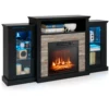 Fireplace TV Stand w/ Led Lights & 18 1