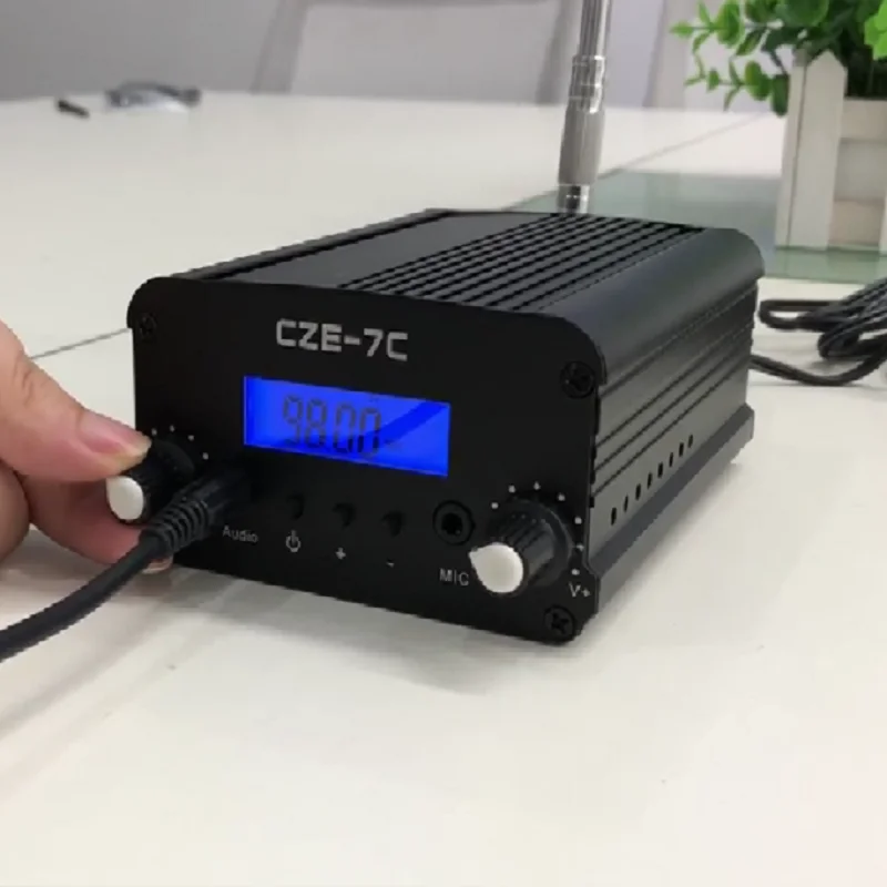 

CZERF CZE-7C 3W/7W Watts PLL Stereo FM Transmitter For Church 76-108MHz FM Radio Station