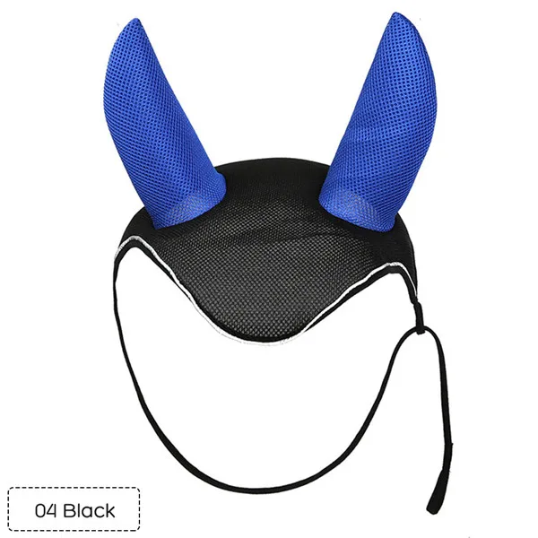 Pferd Fly Maske mit Ohren Haube Pony Insekten Fliegen Schutzhülle Equine Pflege 