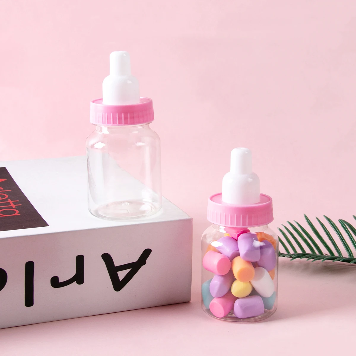 12/24Pcs Baby Shower Bottle Blue Pink Candy Gift Packaging Boxes Baby Shower Favors for Guests Birthday Gender Reveal Supplies 6