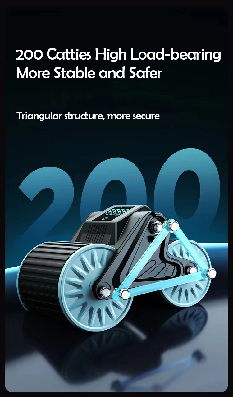 Ab Roller Wheel for Abdominal Fitness Rebound Ab Abdominal Wheel with Smart Counting Exercise Roller for Ab Workout 12 Ab Roller Wheel for Abdominal Fitness Rebound Ab Abdominal Wheel with Smart Counting Exercise Roller for Ab Workout 6