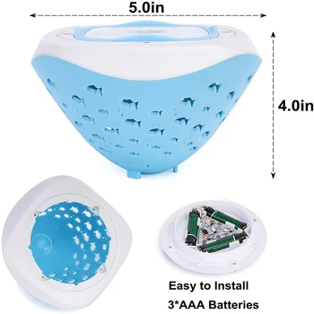 Baby Bath Toy Underwater LED Lights for Bath Waterproof for Hot Tub Pond Pool Fountain Waterfall Aquarium Kids Pool Toy Up Decor 6