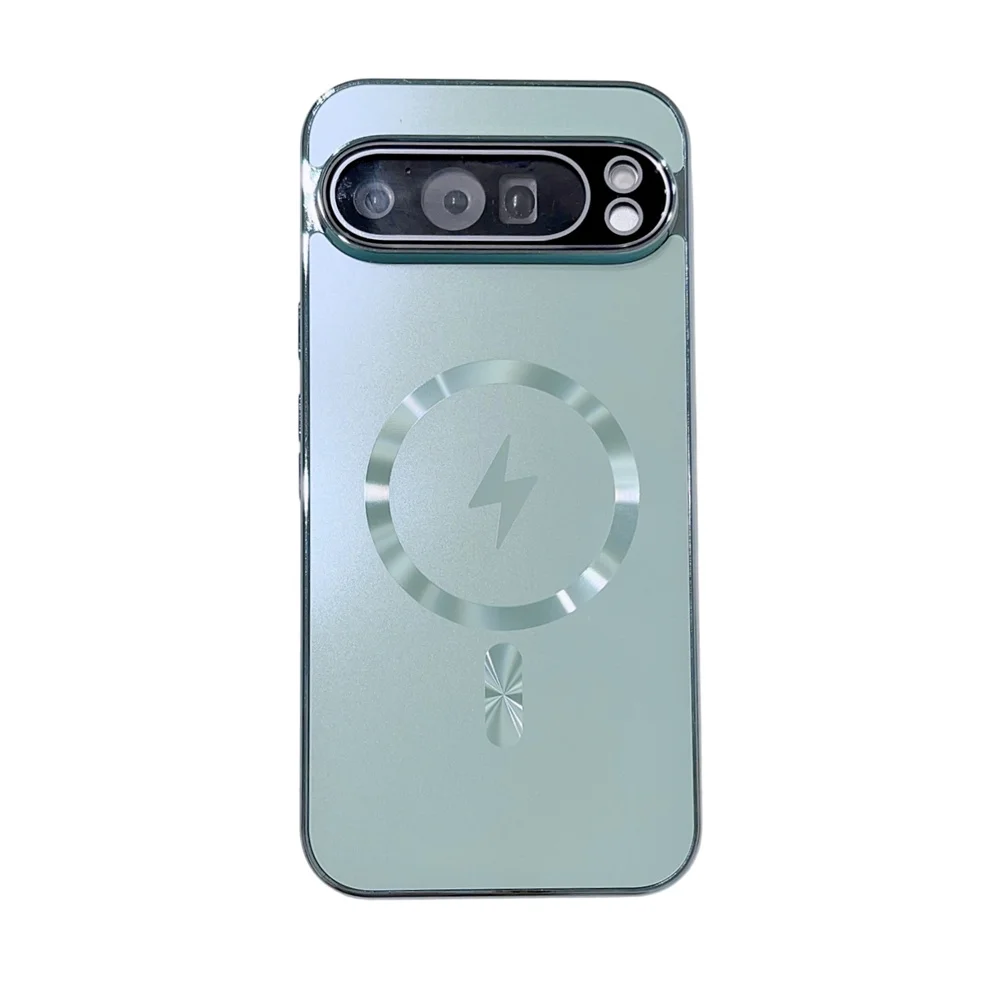 Titanium Metallic Luxury Matte Magnetic Case with Lens Protection Cover