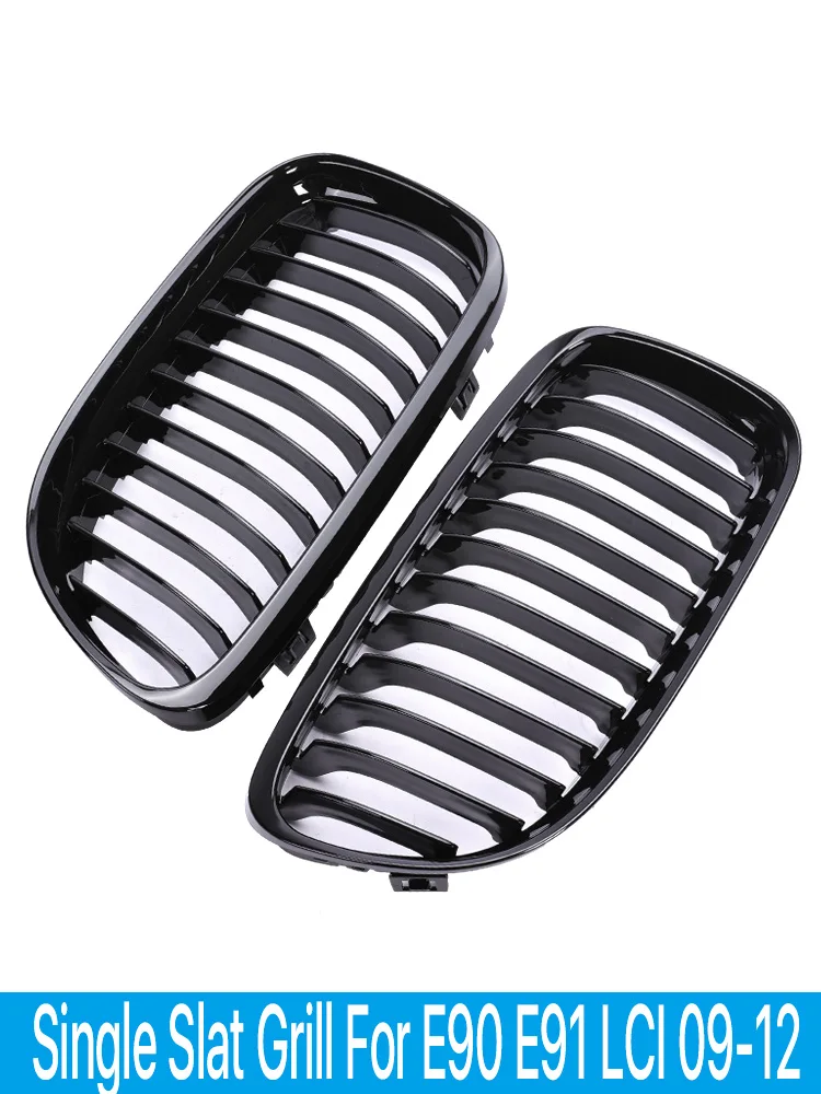 

Front Kidney Grille Facelift Singel Slat Grill Cover For BMW 3 Series E90 E91 2009-2012 LCI 328i 323i 335d 335i Car Accessories