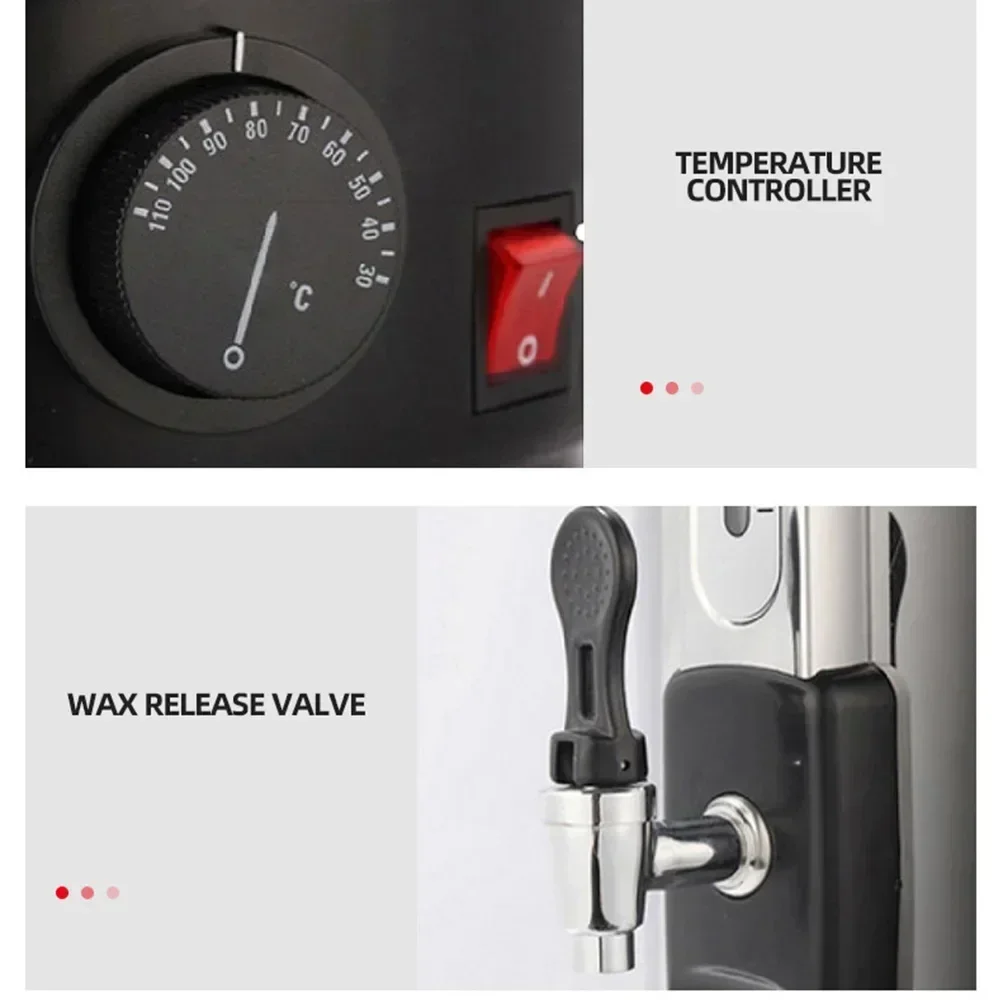 Wax Boiling Barrel Electric Wax Heater Hot Machine Beans Bead Heating Melting Machine 12L