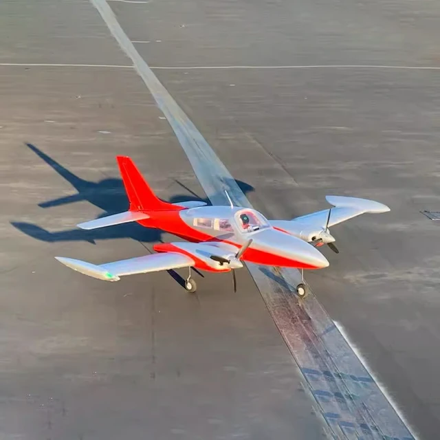 Dynam Cessna310 Wingspan 1300mm Airplane Modeling Dual-Engine Forward And Reverse Propeller Like Real Machine Electric Rc Fixed 4