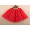 Girl Elastic Ballet Dancewear Tutus Mini Skirt For Birthday Party Dance 3 Layer Tulle Tutu Skirt for Kids Princess 2-8Y Girls 4