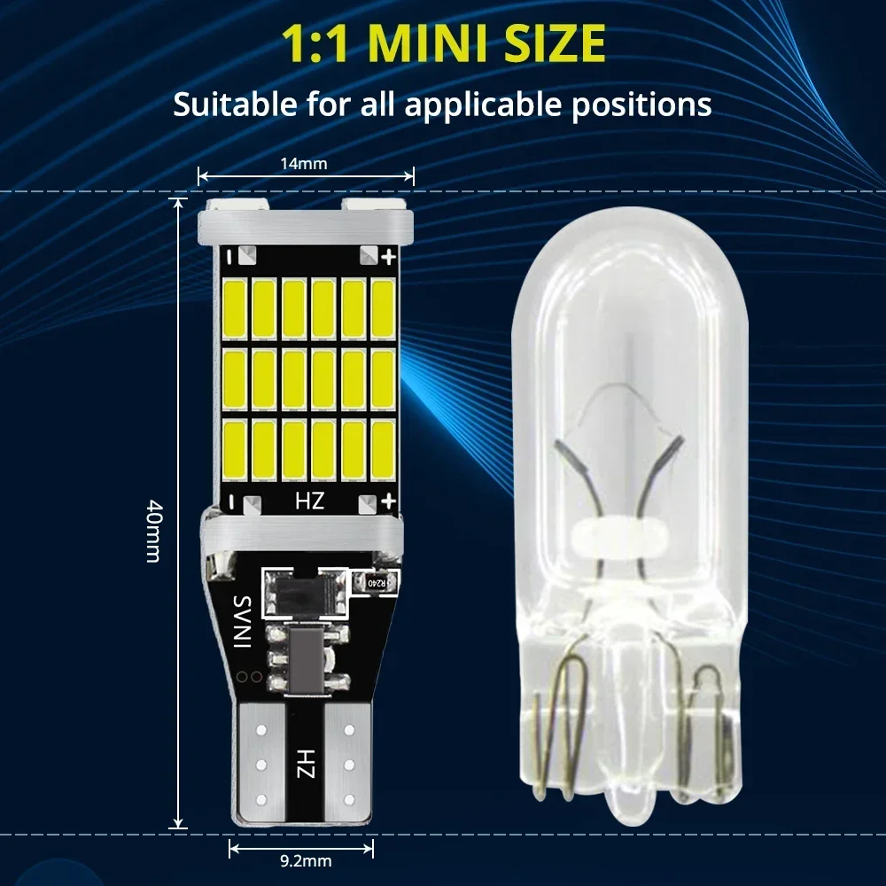 Ϲ  ڵ , Ʈ  õ, Conzida, T15 LED Ba15s 1156 1157, W16W, 45SMD, 4014 ȭƮ, 12V, 4 