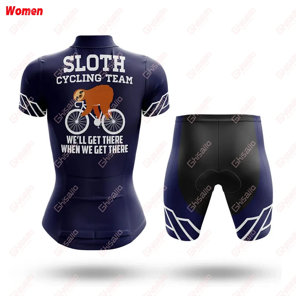 Description Picture 6 of itemSloth Cycling Polyester Cycling Clothing Uniform Jersey Women's Bike Shorts Man Mtb Pants Outfit Set Bicycle Mountain Sports