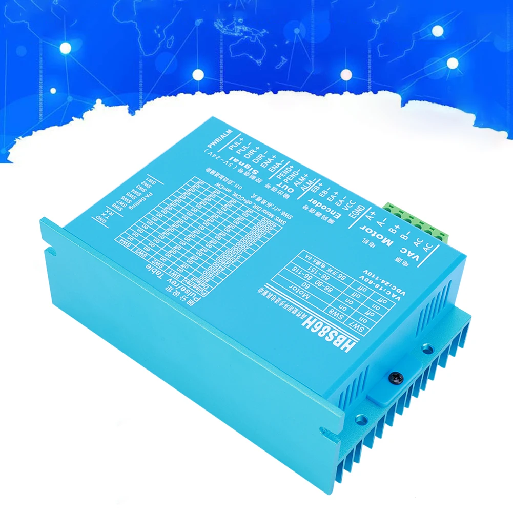 HBS860H HBS86H 폐쇄 루프 2 상 하이브리드 스텝 서보 드라이버, RS232 포트 모터 드라이브 교체