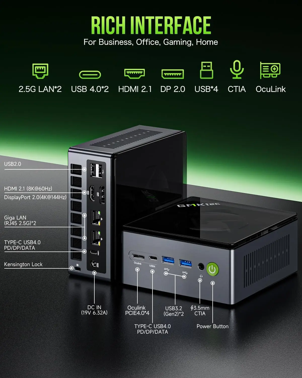 GMKtec M7 ミニPC アップデート版 AMD R7 Pro 6850H Win 11 DDR5 NVMe