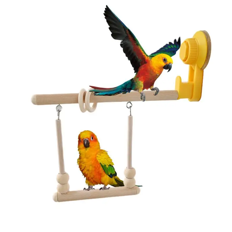 

Деревянный попугай, качающиеся игрушки, попугай, игрушки, птица, кормушка, настенная игрушка с подставкой, подвесная присоска, игрушки, товары для попугаев