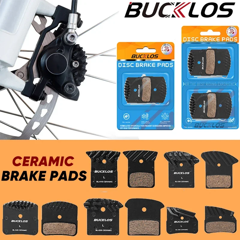 BUCKLOS Keramik Hydraulische Bremsbeläge Wärmeableitung Fahrrad Scheibenbremsbelag Straße Mountainbike Bremsbeläge für SHIMANO J05A L05A