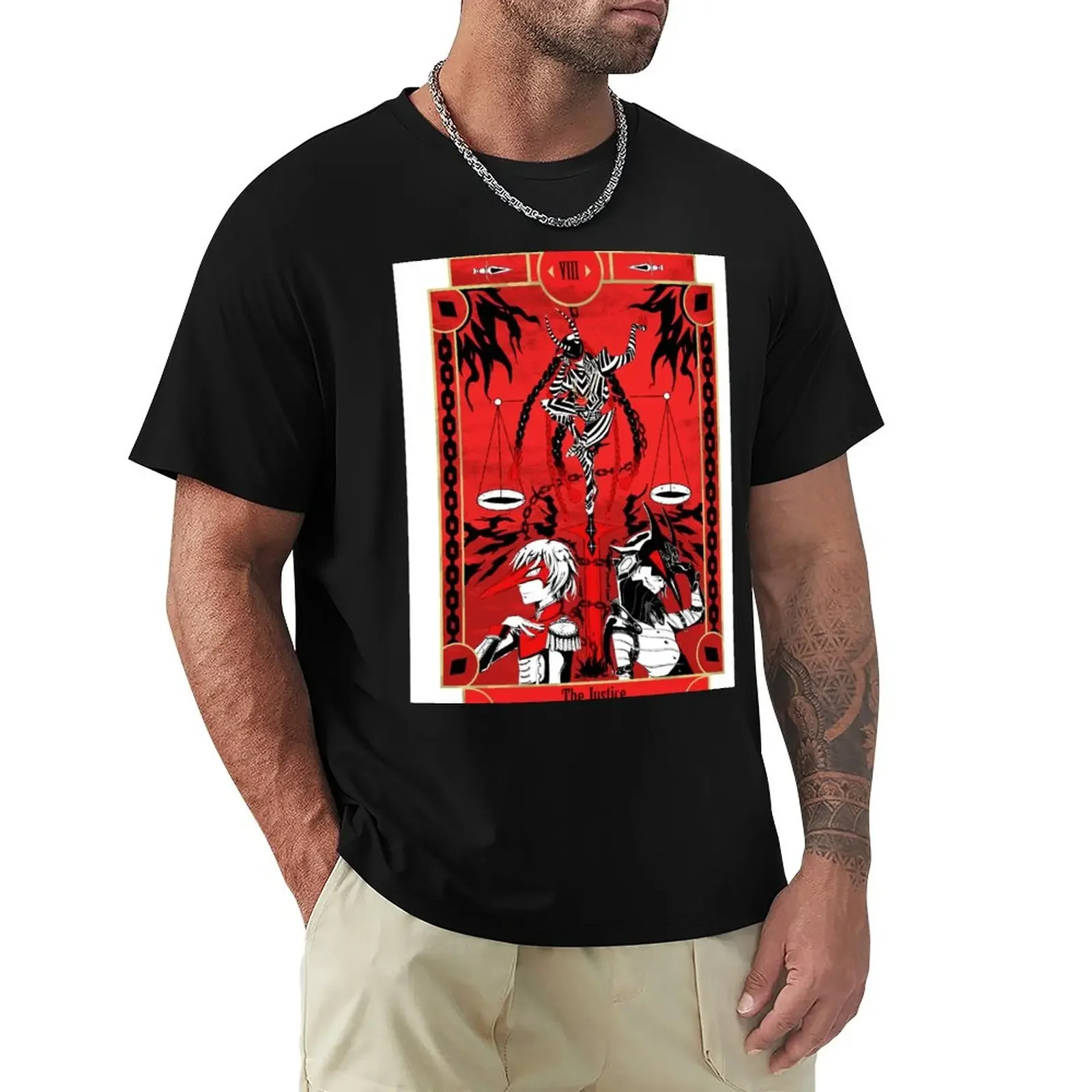 

Akechi T-Shirt summer tops sweat plain white t shirts men