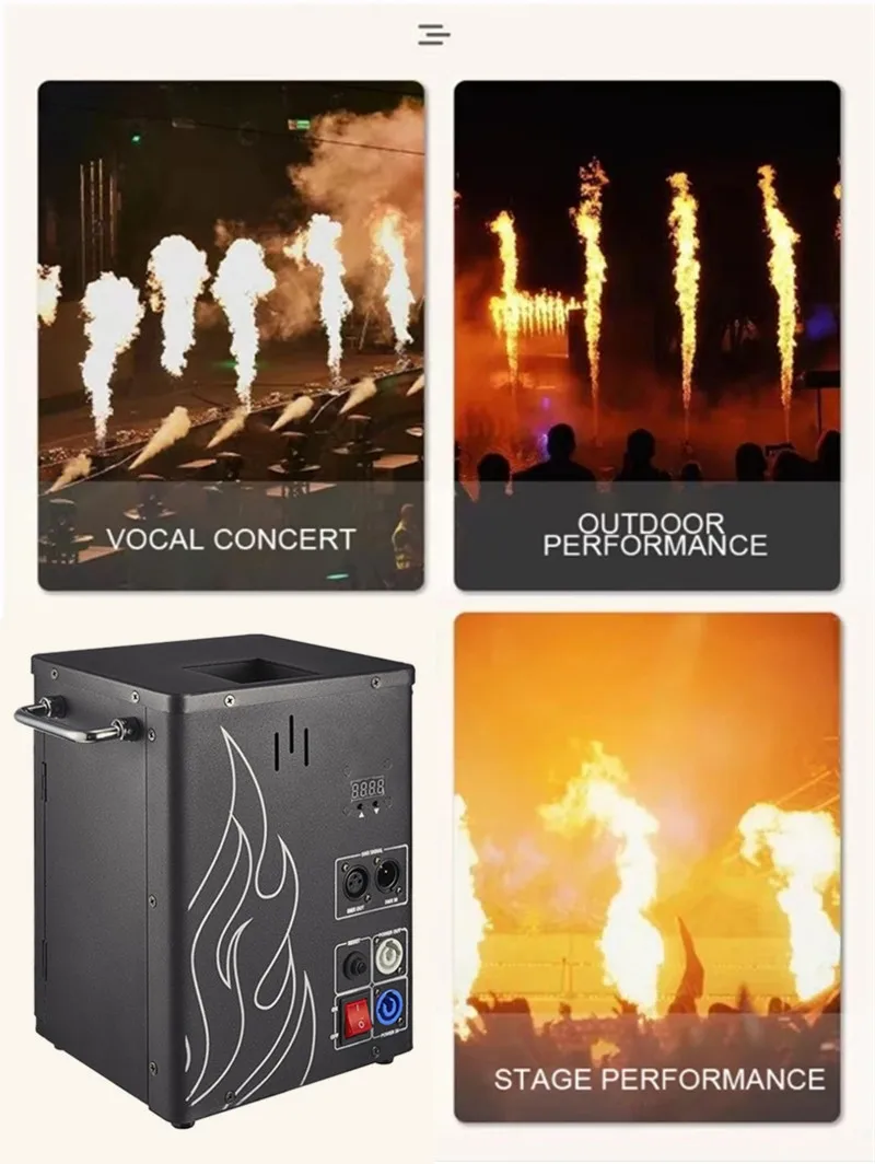 Stage special effects flame machine outdoor Christmas special effects disco flame machine party atmosphere jet flame projector