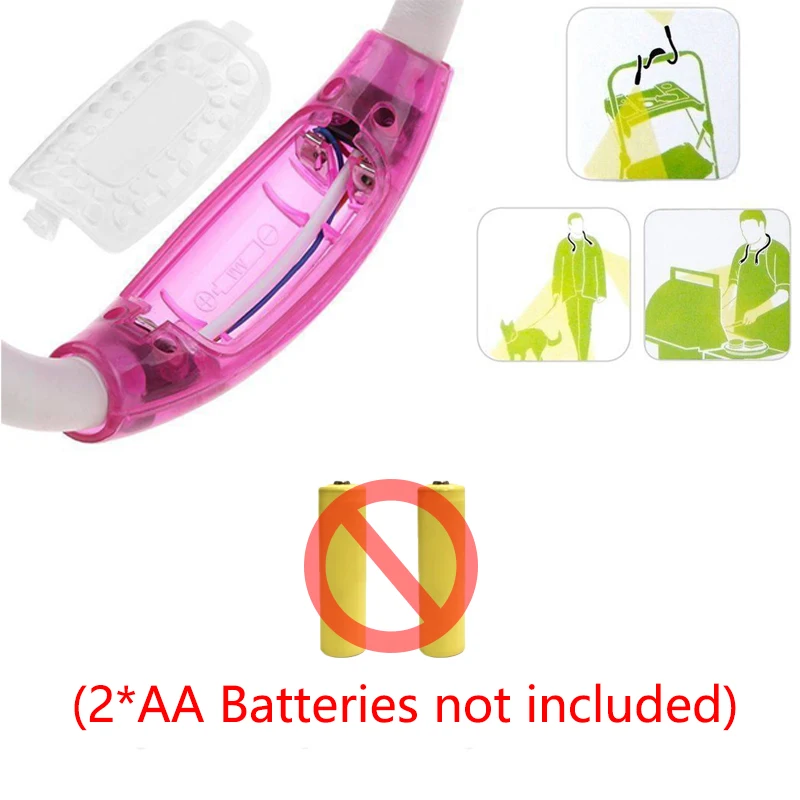 Reading in Bed Bendable Book Lights Neck Lamp with 4 LED Lights Adjustable Brightness Perfect for Sewing and Knitting 5