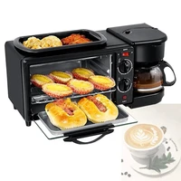 Coffee Maker Breakfast Machine Oven Bread Machine Toaster Toaster Oven 3 in 1 Breakfast Maker Pizza Maker Cooking 1