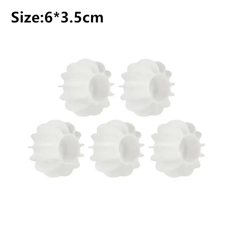 5pcs Laundry Ball Reusable Silicone Clothes Hair Cleaning Tools Pet Hair Remover Washing Machine Cat Catcher Laundry Ball