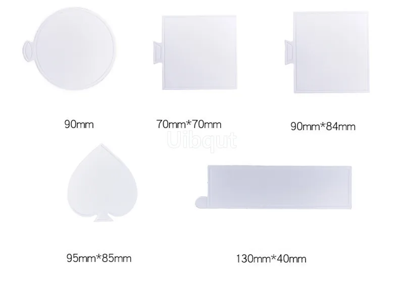 Description Picture 4 of item100pcs/set Golden black silver Mousse Mat Bottom Cake Base Boards Paper Board Shape Dessert Tray Christmas Cake Decoration Tools