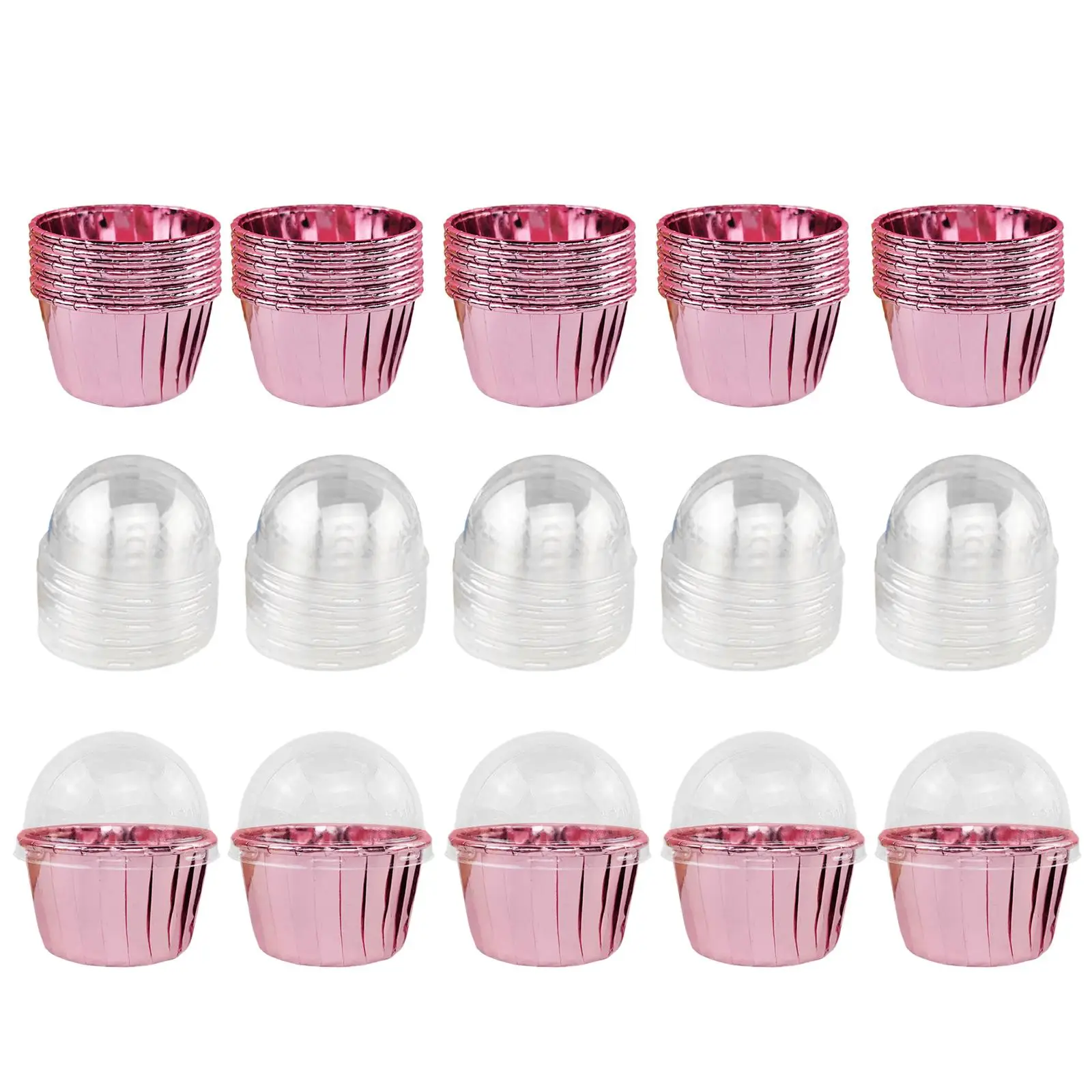 50Pcs Muffin Cake Cup Christmas Decoration Candy Muffins Baking Cups for Anniversary Baby Showers Graduation Weddings Birthdays