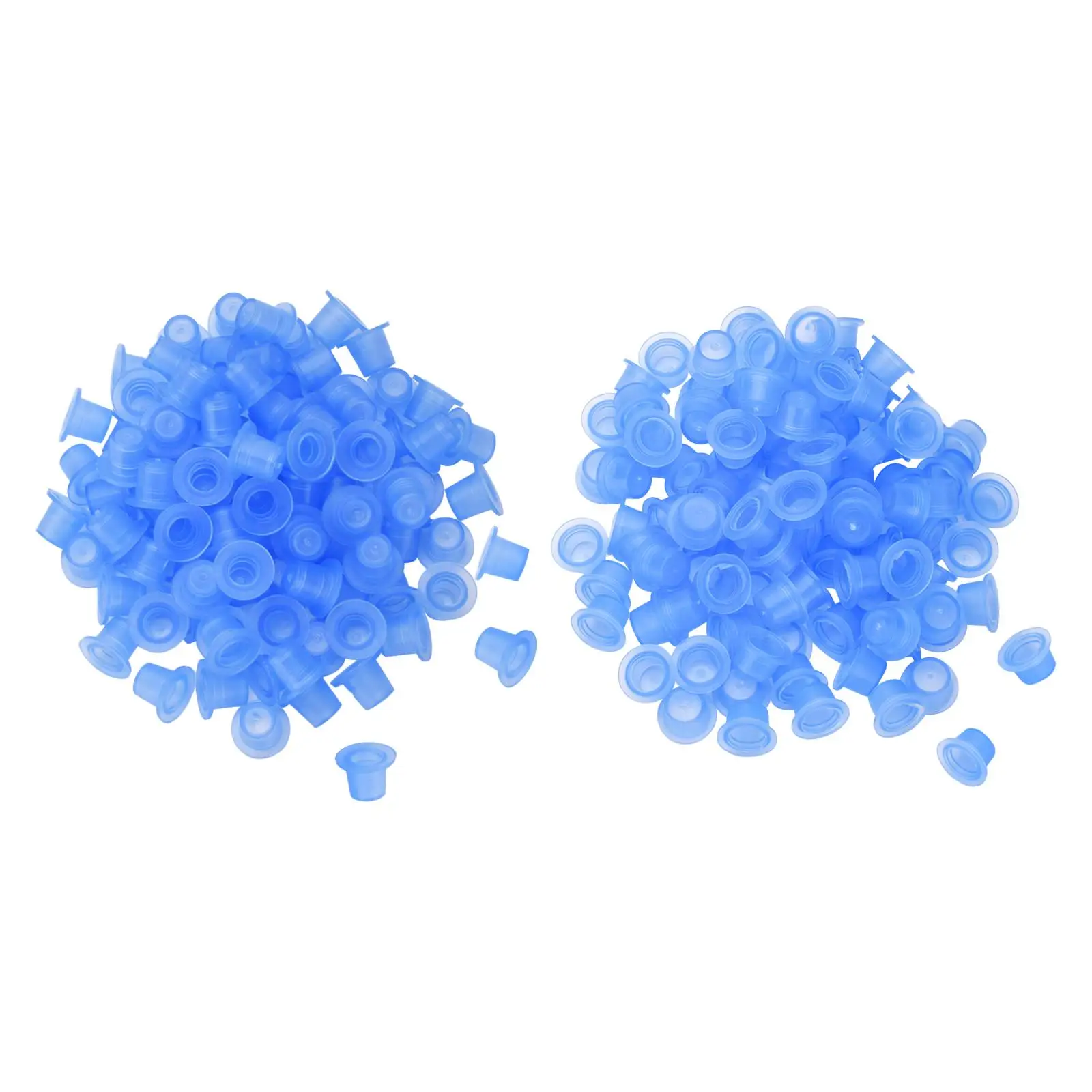 

100 шт., силиконовые колпачки для татуировок с плоским дном