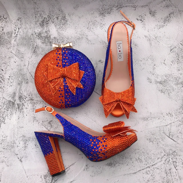 Buy Custom WEDDING SHOES, Orange Bridal Shoes, Womens Wedding Shoe,  Bridesmaid Heels, Satin Shoes for Bride, Embellished Cherry Blossom Online  in India - Etsy