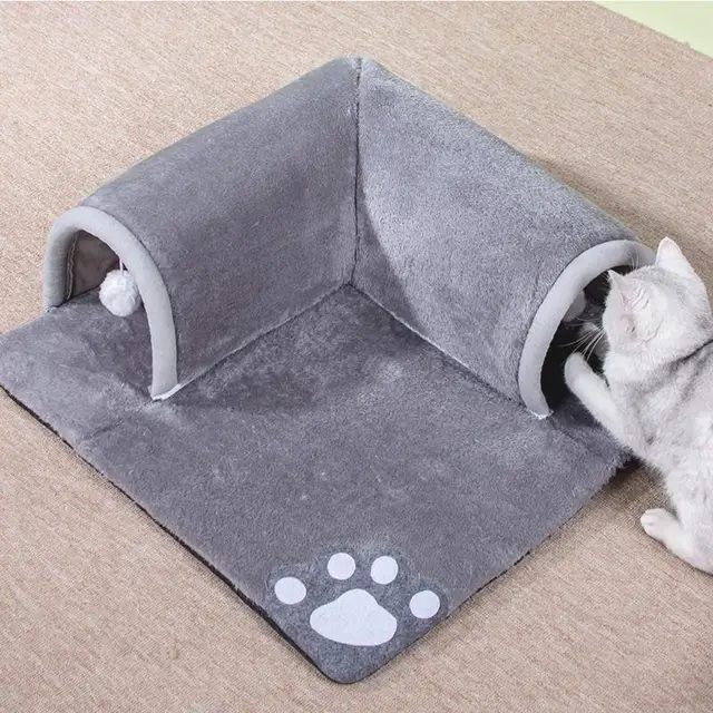 Cat Tunnel Bed Pet Cave Bed Tunnel Cat Tube Toy Removable Portable Cat Bed Play Tunnel And Mat For Cat Guinea Pigs Dog Rabbits Cat Tunnel Bed Pet Cave Bed Tunnel Cat Tube Toy Removable Portable Cat Bed Play Tunnel And Mat For Cat Guinea Pigs Dog Rabbits