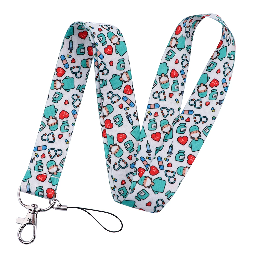 Chic Art-Inspired Lanyard with Badge Holder & Charm Accessories - Perfect